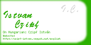 istvan czipf business card